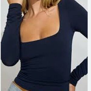 Garage Midnight Blue Long Sleeve Tee